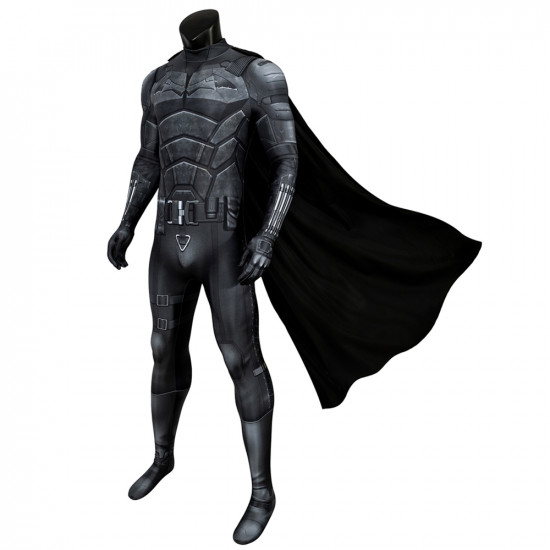 2022 Movie The Batman Bruce Wayne Robert Pattinson 3D Jumpsuit