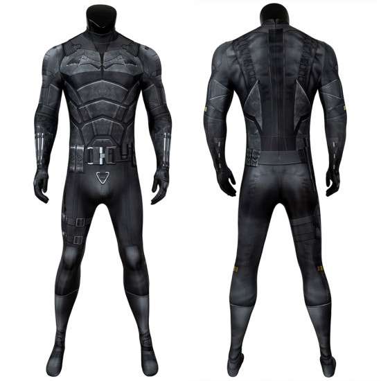 2022 Movie The Batman Bruce Wayne Robert Pattinson 3D Jumpsuit