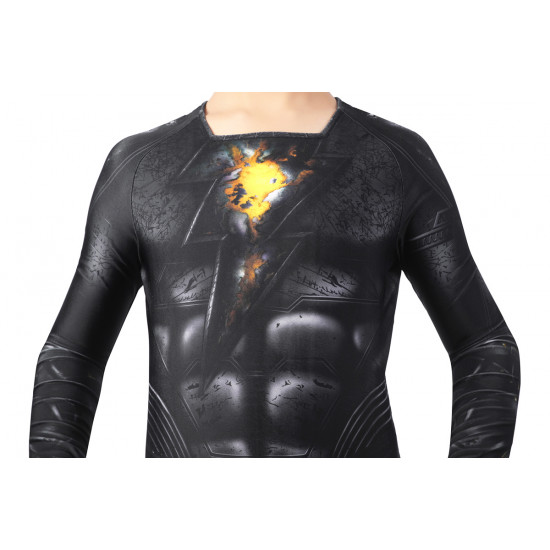 2022 Black Adam Kids Jumpsuit with Cloak