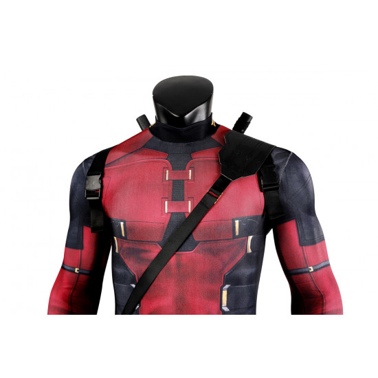 2024 Deadpool 3 Deadpool Cosplay Jumpsuit Full Set