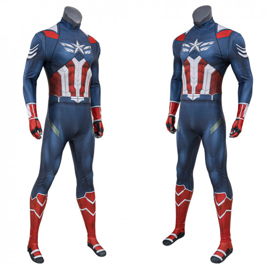2025 Captain America 4 Sam Wilson Cosplay Jumpsuit 2025 Captain America 4 Sam Wilson Cosplay Jumpsuit