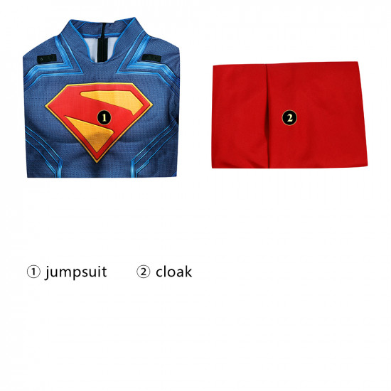 2025 Superman Legacy Clark Kent Jumpsuit with Cloak 2025 Superman Legacy Clark Kent Jumpsuit with Cloak