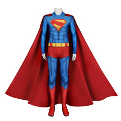 2025 Superman Legacy Clark Kent Kids Jumpsuit with Cloak