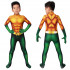 Aquaman Arthur Curry Kids 3D Cosplay Jumpsuit