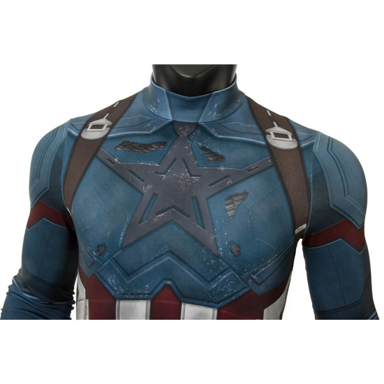 Avengers 3 Infinity War Captain America 3D Jumpsuit