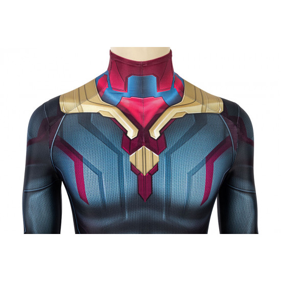 Avengers 3 Vision Jumpsuit 3D Cosplay Suit Avengers 3 Vision Jumpsuit 3D Cosplay Suit