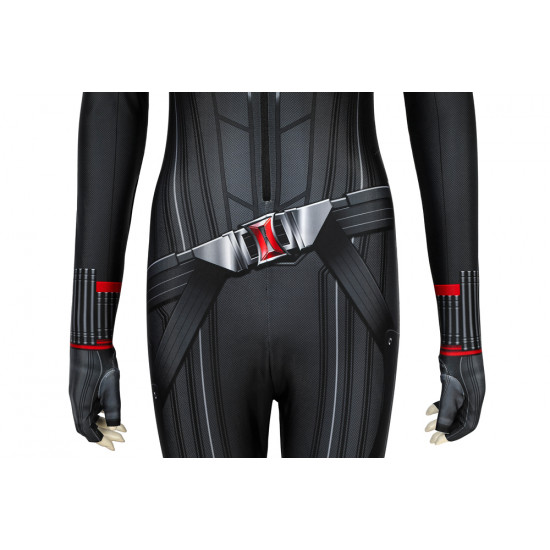 Avengers 4: Endgame Black Widow Natasha Romanoff Black 3D Jumpsuit