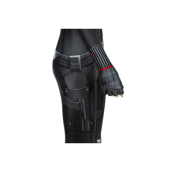 Avengers 4: Endgame Black Widow Natasha Romanoff Black 3D Jumpsuit