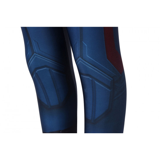 Avengers: Endgame Captain America Kids 3D Zentai Jumpsuit