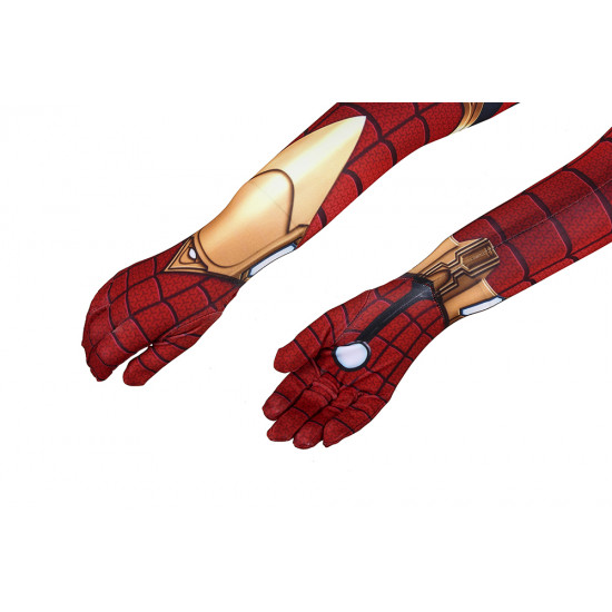 Avengers: Endgame Iron Spiderman Kids 3D Zentai Jumpsuit