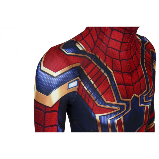 Avengers: Endgame Iron Spiderman Kids 3D Zentai Jumpsuit