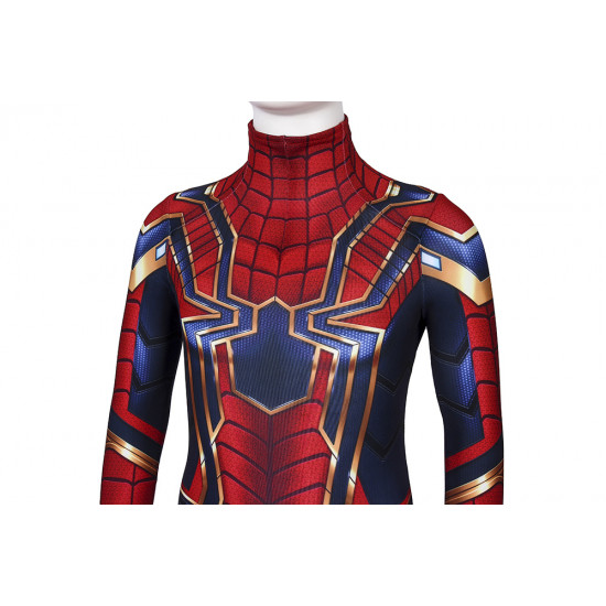 Avengers: Endgame Iron Spiderman Kids 3D Zentai Jumpsuit