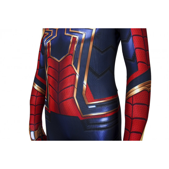 Avengers: Endgame Iron Spiderman Kids 3D Zentai Jumpsuit