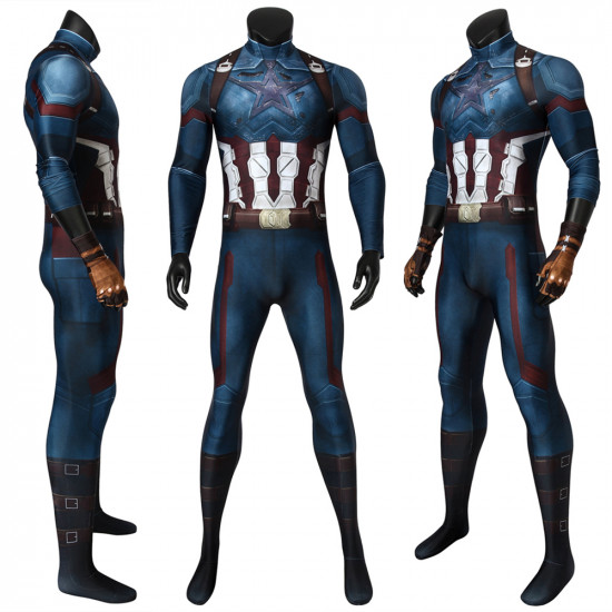 Avengers Infinity War Captain America 3D Jumpsuit Avengers Infinity War Captain America 3D Jumpsuit
