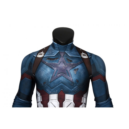 Avengers Infinity War Captain America 3D Jumpsuit Avengers Infinity War Captain America 3D Jumpsuit