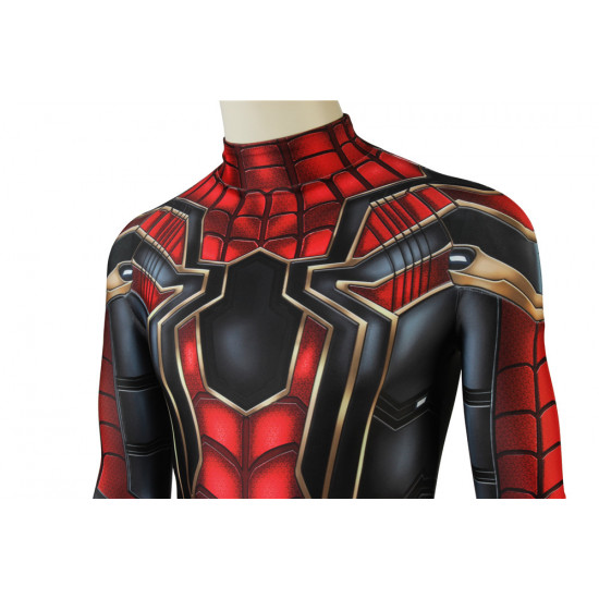 Avengers Infinity War Spider Man Cosplay Costume 3D Printed Jumpsuit