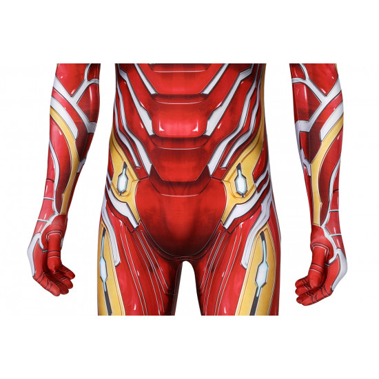 Avengers Iron Man Tony Stark Nanotech Suit Cosplay Jumpsuit