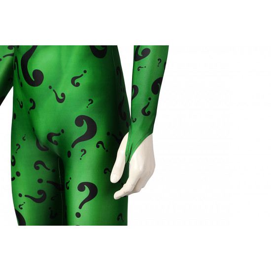 Batman Forever Riddler Green Cosplay Jumpsuit