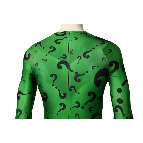 Batman Forever Riddler Green Cosplay Jumpsuit