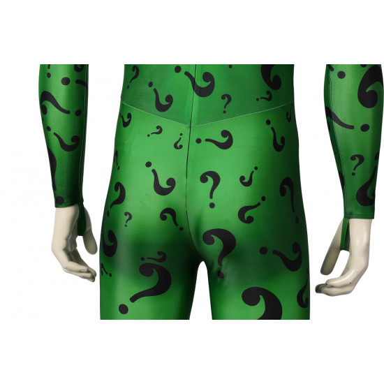 Batman Forever Riddler Green Cosplay Jumpsuit