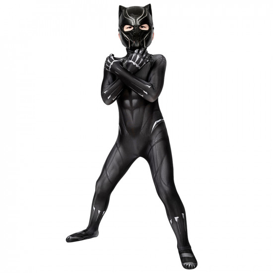 Black Panther 3D Kids Jumpsuit Black Panther 3D Kids Jumpsuit