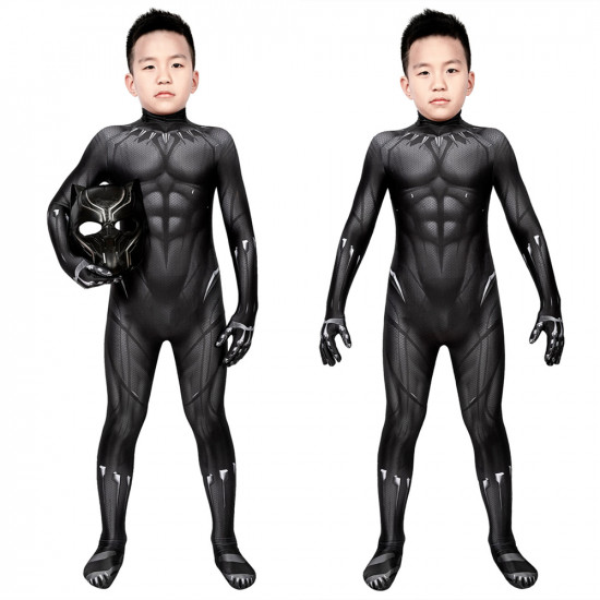 Black Panther 3D Kids Jumpsuit Black Panther 3D Kids Jumpsuit