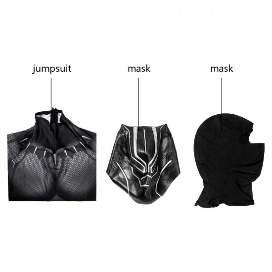 Black Panther T'Challa 3D Jumpsuit Black Panther T'Challa 3D Jumpsuit