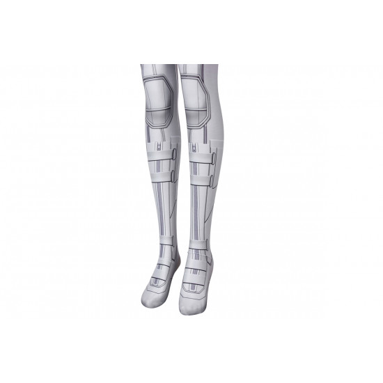 Black Widow Natasha Romanoff White 3D Jumpsuit Black Widow Natasha Romanoff White 3D Jumpsuit