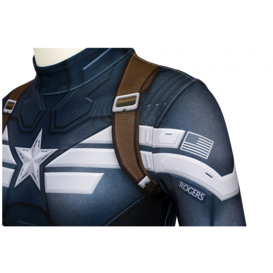Captain America 2: The Winter Soldier Steve Rogers Kids 3D Jumpsuit Captain America 2: The Winter Soldier Steve Rogers Kids 3D Jumpsuit