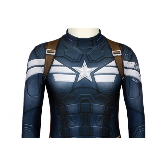 Captain America 2: The Winter Soldier Steve Rogers Kids 3D Jumpsuit Captain America 2: The Winter Soldier Steve Rogers Kids 3D Jumpsuit
