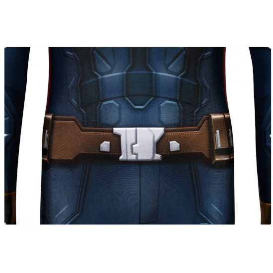 Captain America 2: The Winter Soldier Steve Rogers Kids 3D Jumpsuit Captain America 2: The Winter Soldier Steve Rogers Kids 3D Jumpsuit