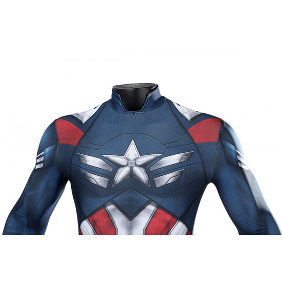 Captain America 4 Sam Wilson Cosplay Jumpsuit