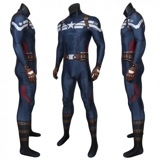 Captain America: The Winter Soldier Steve Rogers 3D Jumpsuit Captain America: The Winter Soldier Steve Rogers 3D Jumpsuit