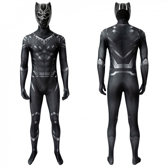 Civil War Black Panther T'Challa 3D Jumpsuit Civil War Black Panther T'Challa 3D Jumpsuit
