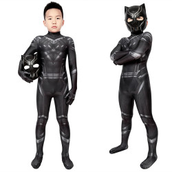 Civil War T'Challa Black Panther Kids 3D Jumpsuit Civil War T'Challa Black Panther Kids 3D Jumpsuit