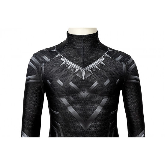 Civil War T'Challa Black Panther Kids 3D Jumpsuit Civil War T'Challa Black Panther Kids 3D Jumpsuit