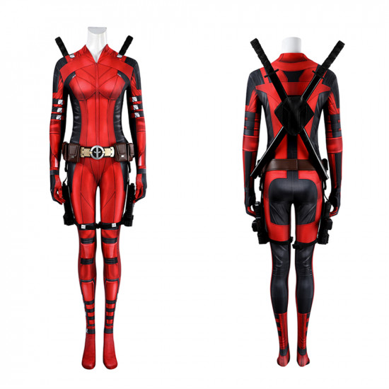 Deadpool 3 Lady Deadpool Deluxe Cosplay Jumpsuit Deadpool 3 Lady Deadpool Deluxe Cosplay Jumpsuit
