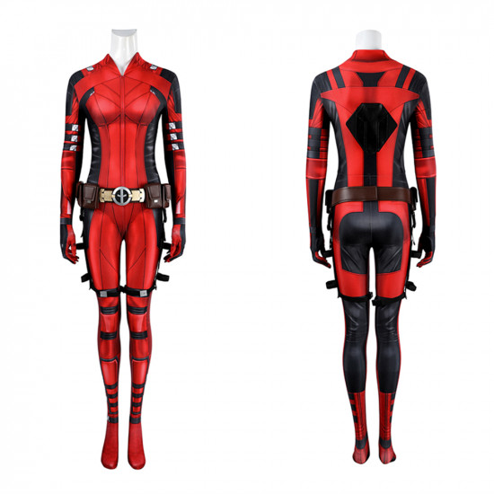 Deadpool 3 Lady Deadpool Deluxe Cosplay Jumpsuit Deadpool 3 Lady Deadpool Deluxe Cosplay Jumpsuit