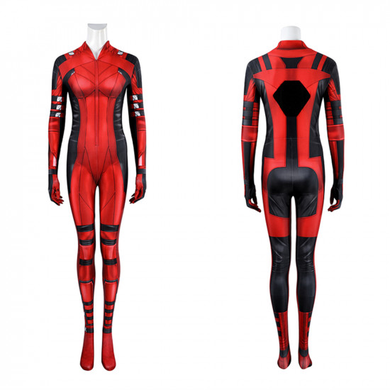 Deadpool 3 Lady Deadpool Deluxe Cosplay Jumpsuit Deadpool 3 Lady Deadpool Deluxe Cosplay Jumpsuit