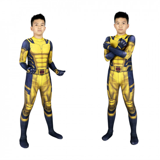 Deadpool 3 Wolverine Cosplay Kids Jumpsuit Deadpool 3 Wolverine Cosplay Kids Jumpsuit