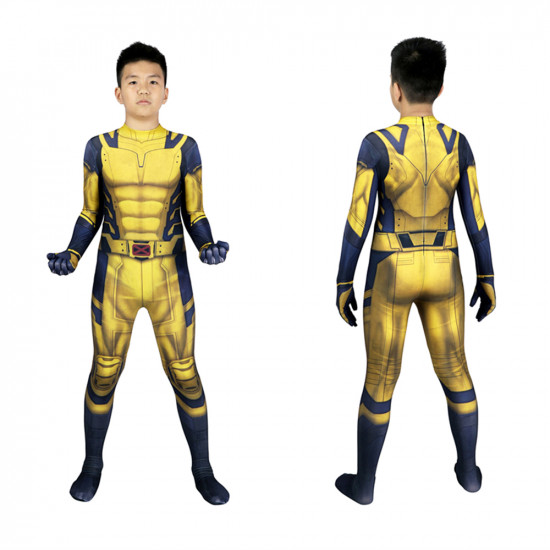 Deadpool 3 Wolverine Cosplay Kids Jumpsuit Deadpool 3 Wolverine Cosplay Kids Jumpsuit