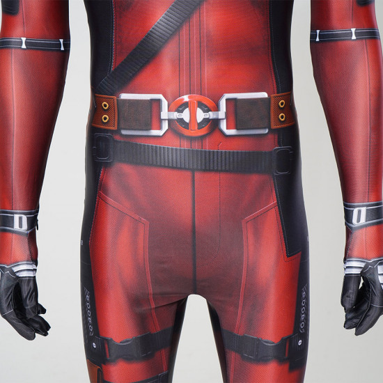 Deadpool Cosplay Lycra Jumpsuit