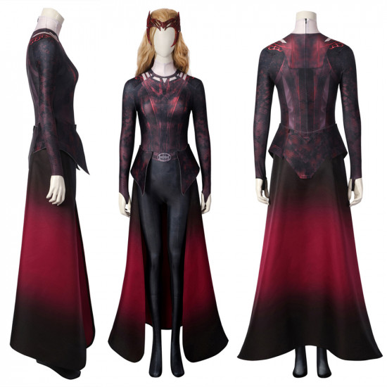 Doctor Strange Multiverse of Madness Scarlet Witch Cosplay Jumpsuit Doctor Strange Multiverse of Madness Scarlet Witch Cosplay Jumpsuit