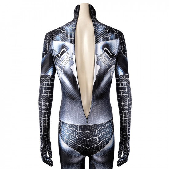 Female Spiderman Black Cat Venom 3D Jumpsuit