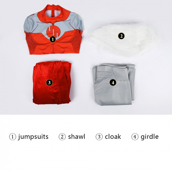 Invincible Thragg Kids Jumpsuit with Cloak
