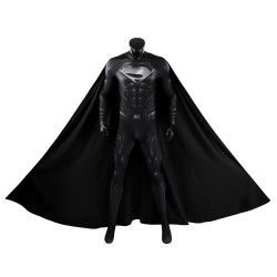 Justice League Superman Black Suit Cosplay Jumpsuit