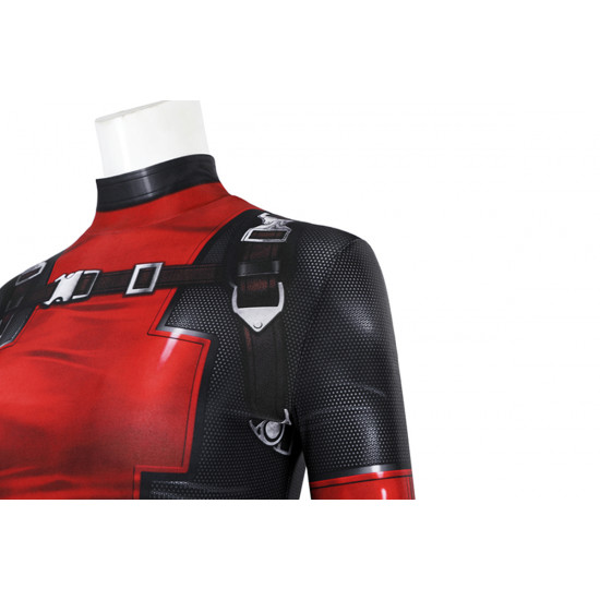 Lady Deadpool Female Deadpool Cosplay Jumpsuit Lady Deadpool Female Deadpool Cosplay Jumpsuit