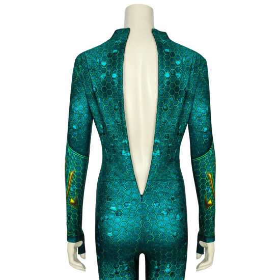 Movie Aquaman Mera 3D Cosplay Jumpsuit
