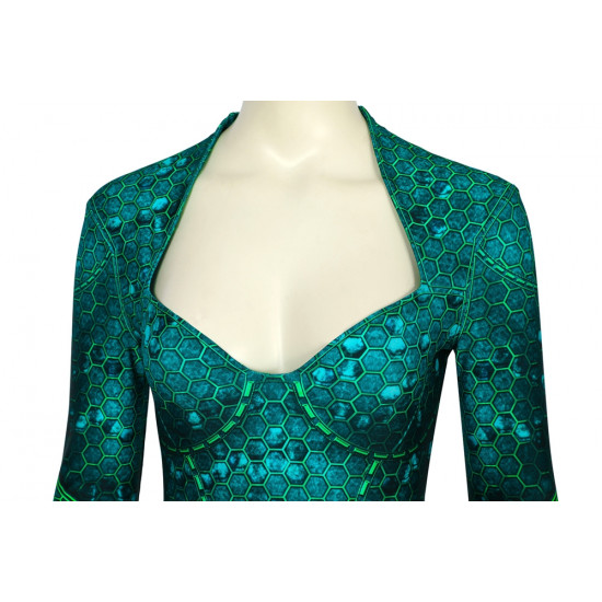 Movie Aquaman Mera 3D Cosplay Jumpsuit