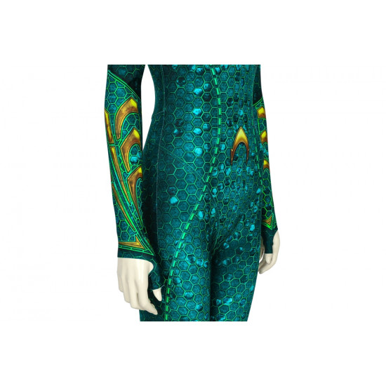 Movie Aquaman Mera 3D Cosplay Jumpsuit